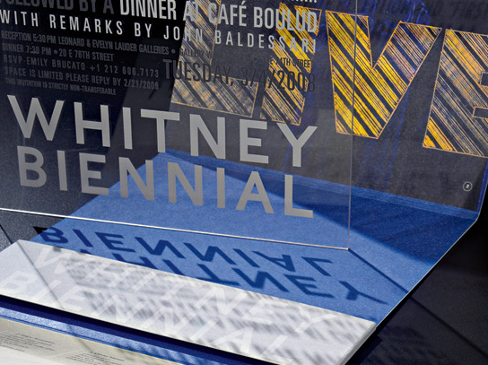 WHITNEY MUSEUM - Invitation for the Whitney Biennial 2008